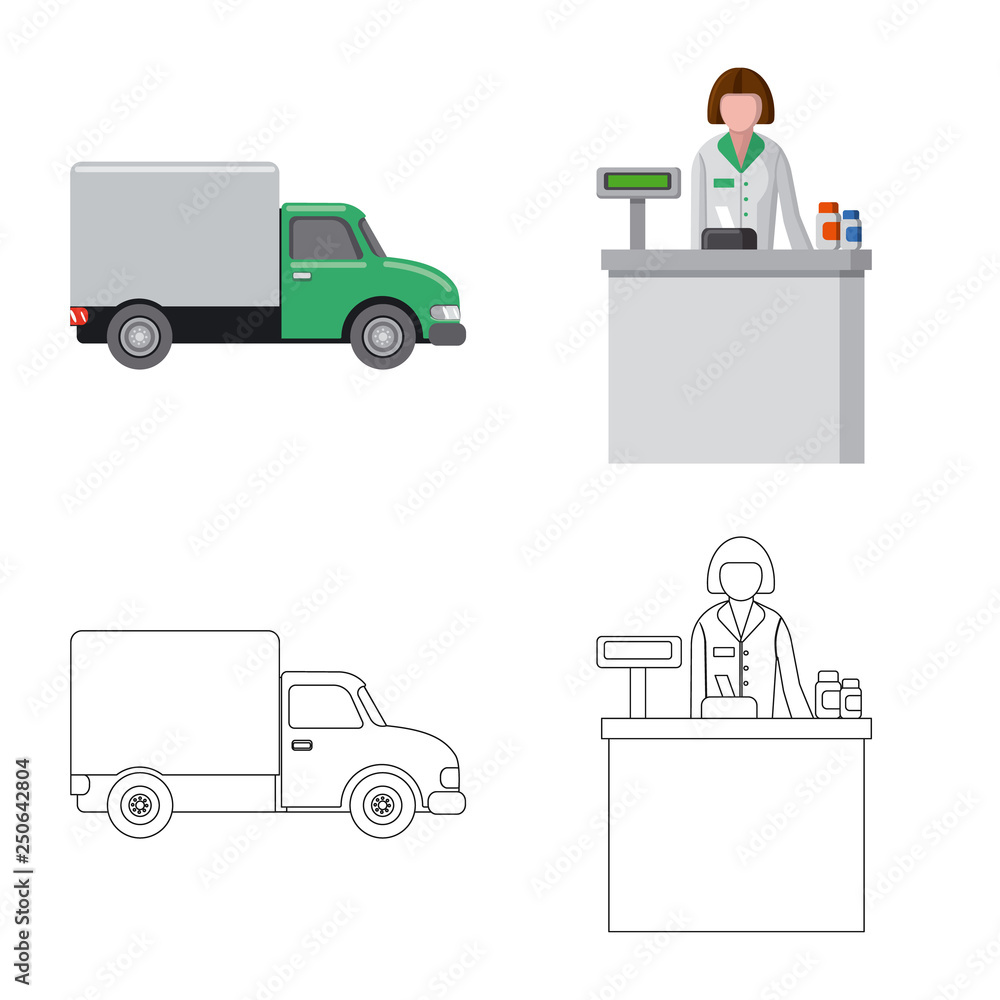 Vector design of pharmacy and hospital symbol. Collection of pharmacy and business stock vector illustration. Vector design of pharmacy and hospital symbol. Collection of pharmacy and business stock vector illustration.