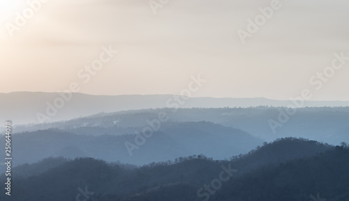 mountain and sunset view landscape