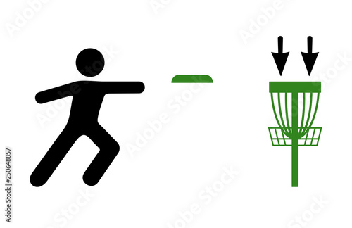 Disc golf sport symbol