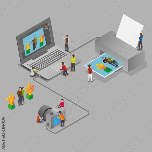 Isometric Photo Printing
