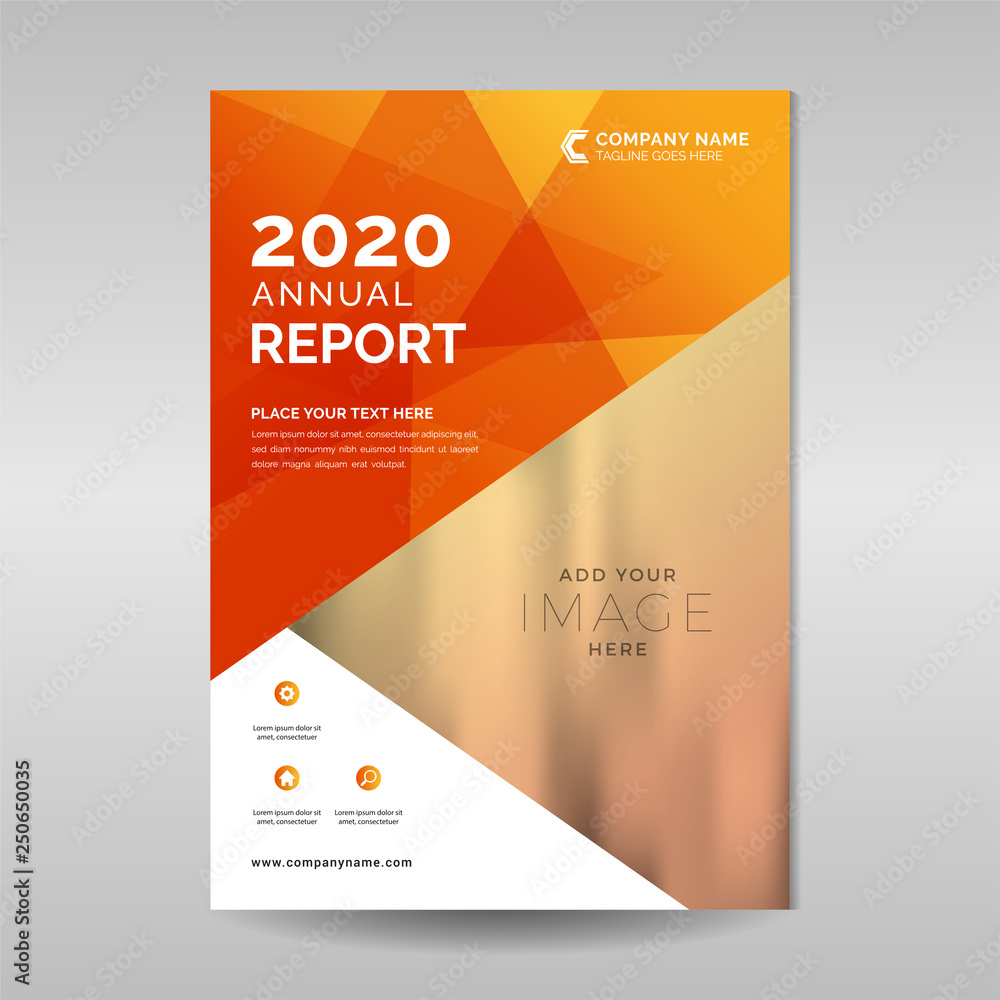 Abstract geometric annual report template Abstract geometric annual report template