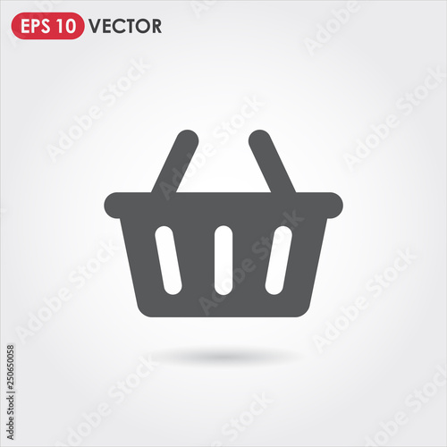 shopping basket account ui web button. ui elements. shopping basket vector icon for web, mobile and user interface design