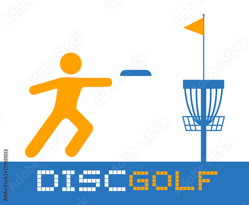Disc golf sport symbol