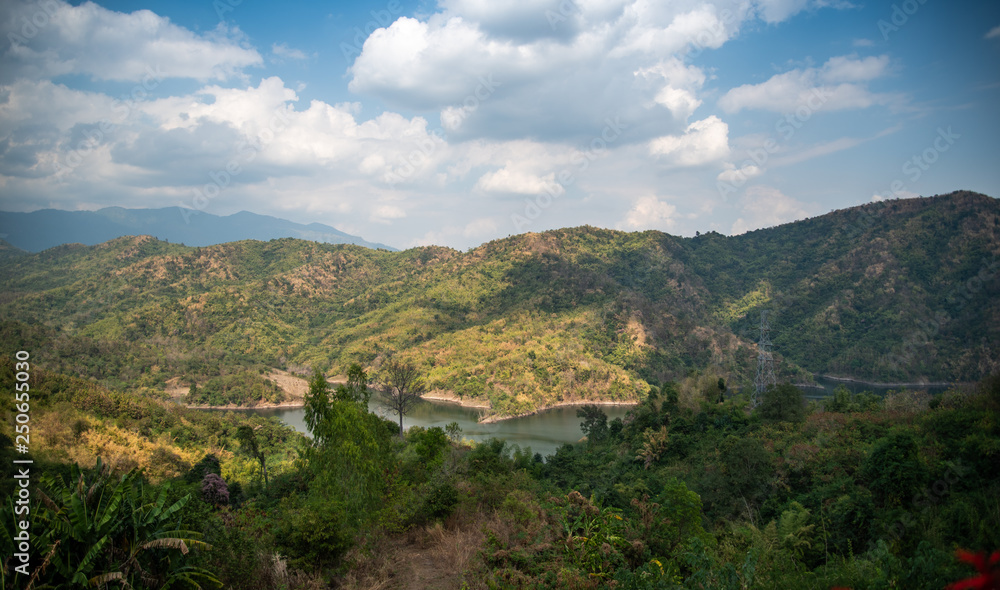 Natural mountain views in Thailand