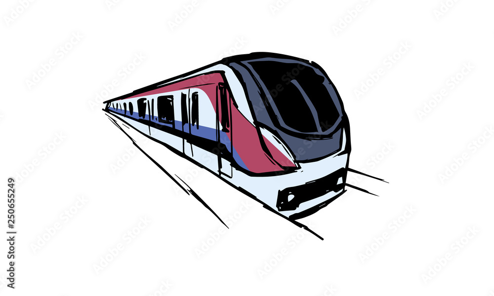 Fototapeta premium Metrô colorido