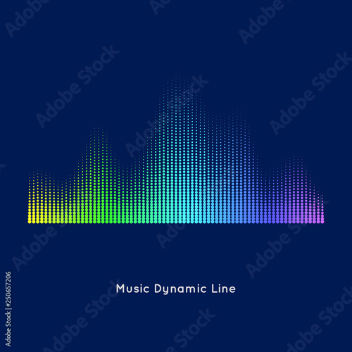 Music equalizer abstract elements for design. Vector illustration