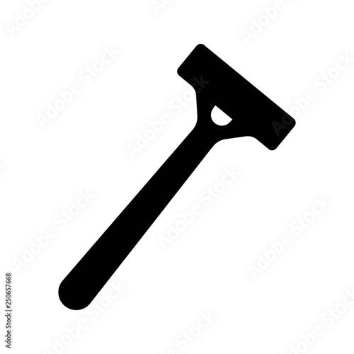 Shaver monochrome icon. simple and trendy flat style isolated on white background. 