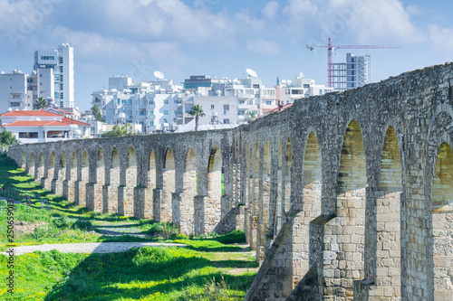 Aqueduct Kamares in Larnaca. Cyprus. photo