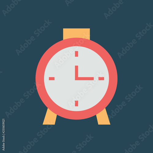 Silhouette icon alarm clock