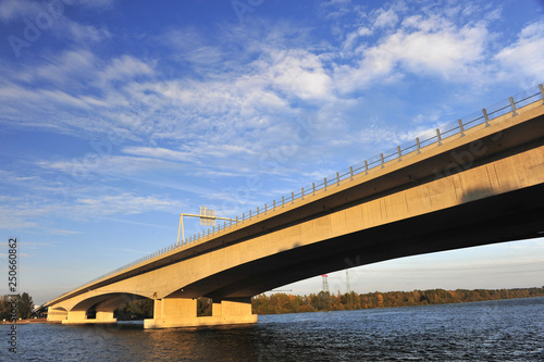 danube bridge in traismauer, austria photo