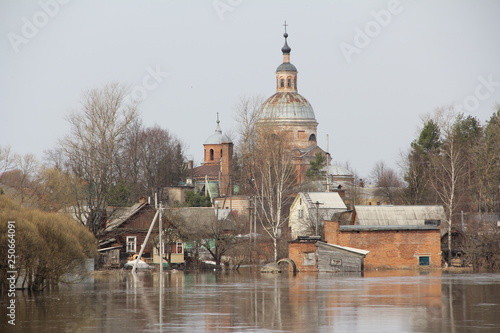 Photography old church in moscow russia