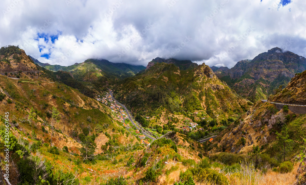 Mountain village in Madeira Portugal Mountain village in Madeira Portugal