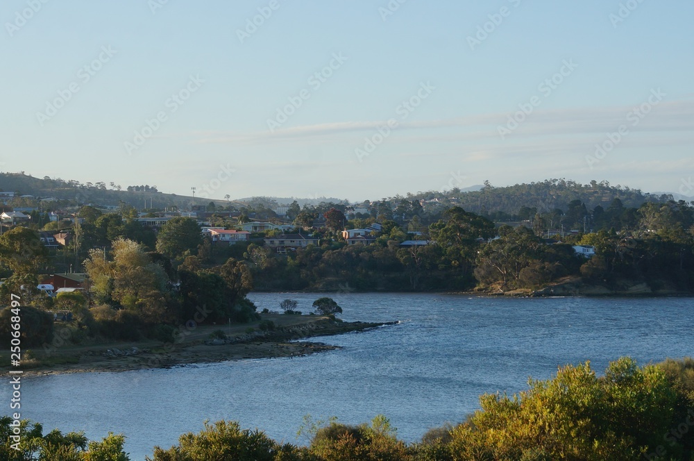 Fototapeta premium panoramic view of the river