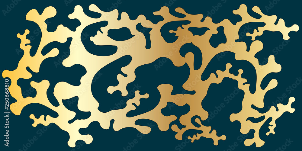 Abstract luxury gold pattern ornament background on the blue backdrop. Vector EPS 10 illustration. Abstract luxury gold pattern ornament background on the blue backdrop. Vector EPS 10 illustration.