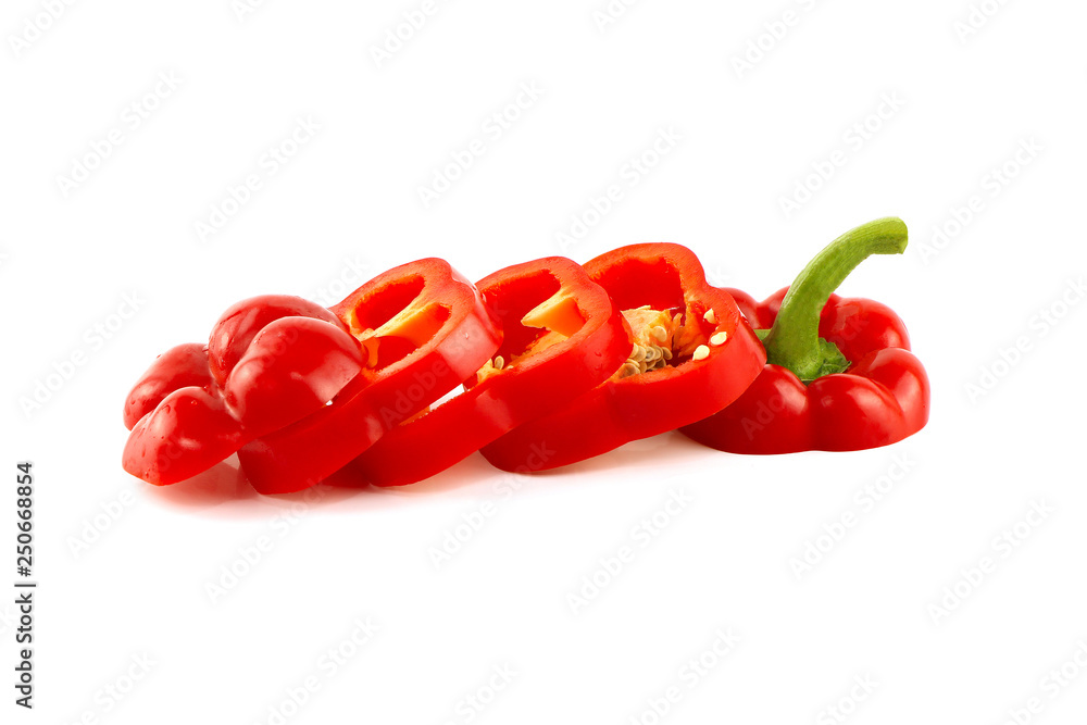bell peppers isolated on white background bell peppers isolated on white background