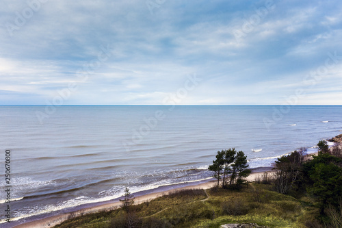 Baltic sea coast at Liepaja, Latvia.