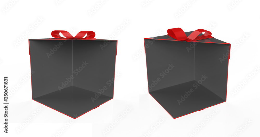 blank display gift box backdrop . 3d illustration blank display gift box backdrop . 3d illustration