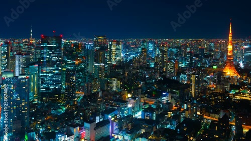 Wallpaper Mural 4K 東京夜景　タイムラプス　2019 Torontodigital.ca