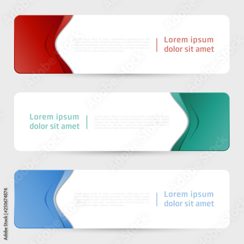 Vector design banner web template