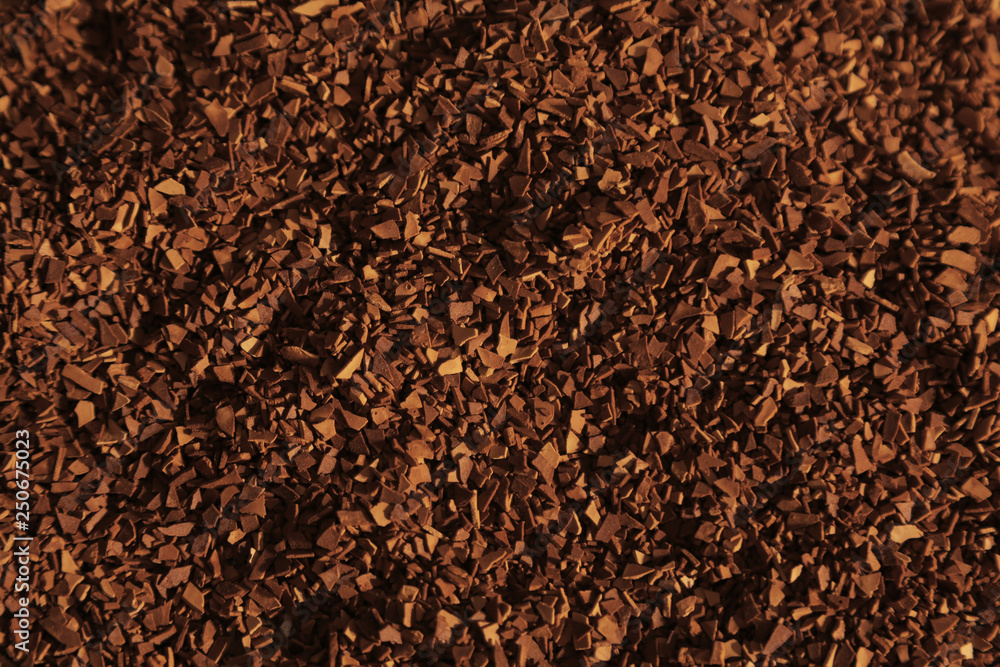 Freeze-dried coffee shot close-up Freeze-dried coffee shot close-up