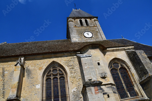 Berthenonville, France - april 3 2017 : picturesque village in spring photo