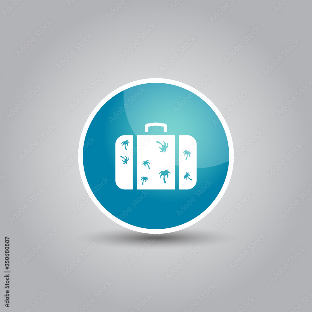 Luggage suitcase vector icon Luggage suitcase vector icon