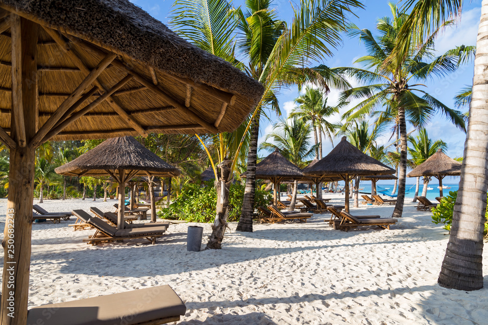 Beach resort. Village Kendwa. Zanzibar island.