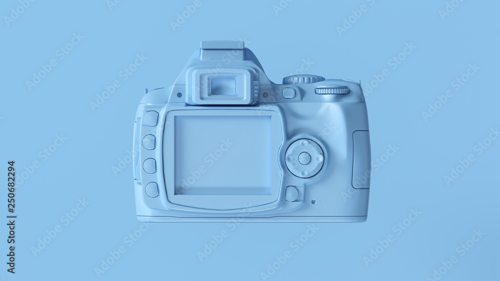 Blue Digital DLSR Camera 3d illustration 3d render Blue Digital DLSR Camera 3d illustration 3d render