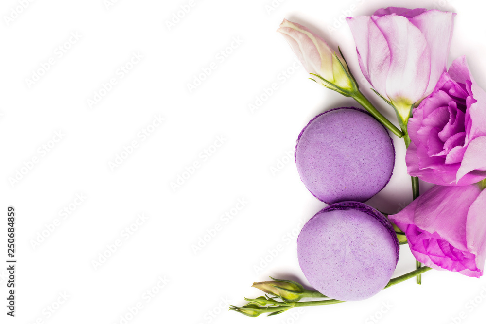 Cake macaron or macaroon isolated on white Cake macaron or macaroon isolated on white