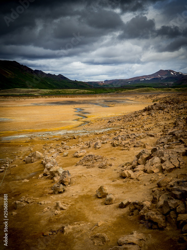 Geothermal landcape in Iceland