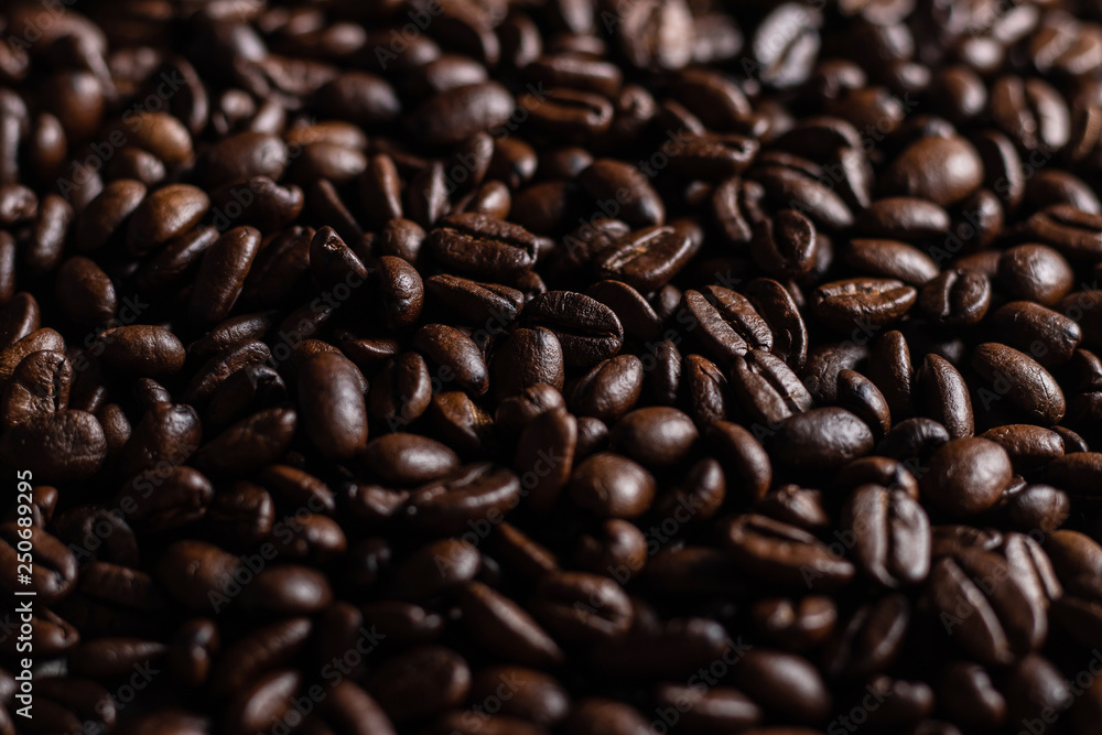 Obraz premium Coffee beans freshly roasted