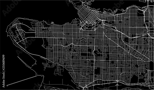map of the city of Vancouver , Canada