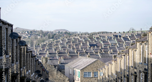 view of city Skipton - terraced houses photo