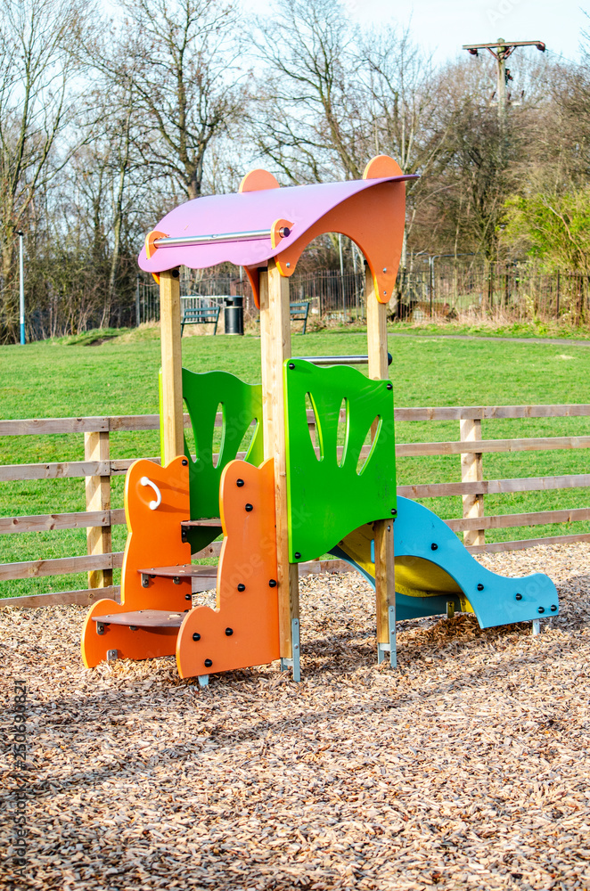 colorful playground in the park