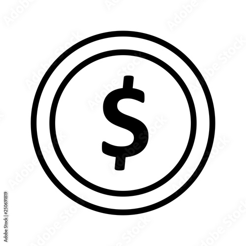  Vector Dollor Coin Icon