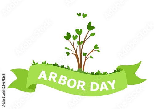 1.	National Arbor Day Vector Illustration. For Greeting Card, Flyer, Poster and Banner