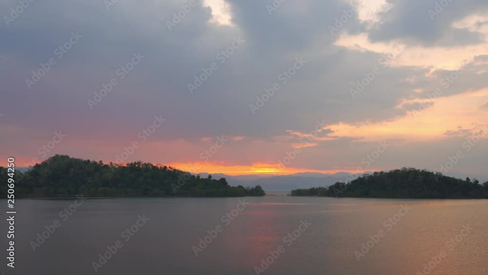 Scenic view of mountains viewpoint at Kaeng Krachan Dam, Cha am, Phetchaburi River, Phetchaburi, Thailand. Scenic view of mountains viewpoint at Kaeng Krachan Dam, Cha am, Phetchaburi River, Phetchaburi, Thailand.