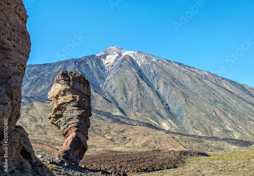 Famous rocks near El Teide mountain