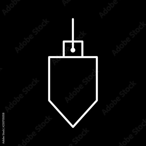  Vector Plumb bob Icon