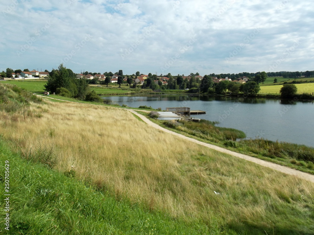 french landscape with river french landscape with river