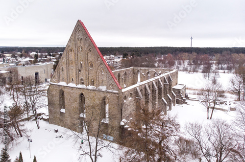 Photos ruins of old Pirita convent that was largest monastery in the region from 1427 -