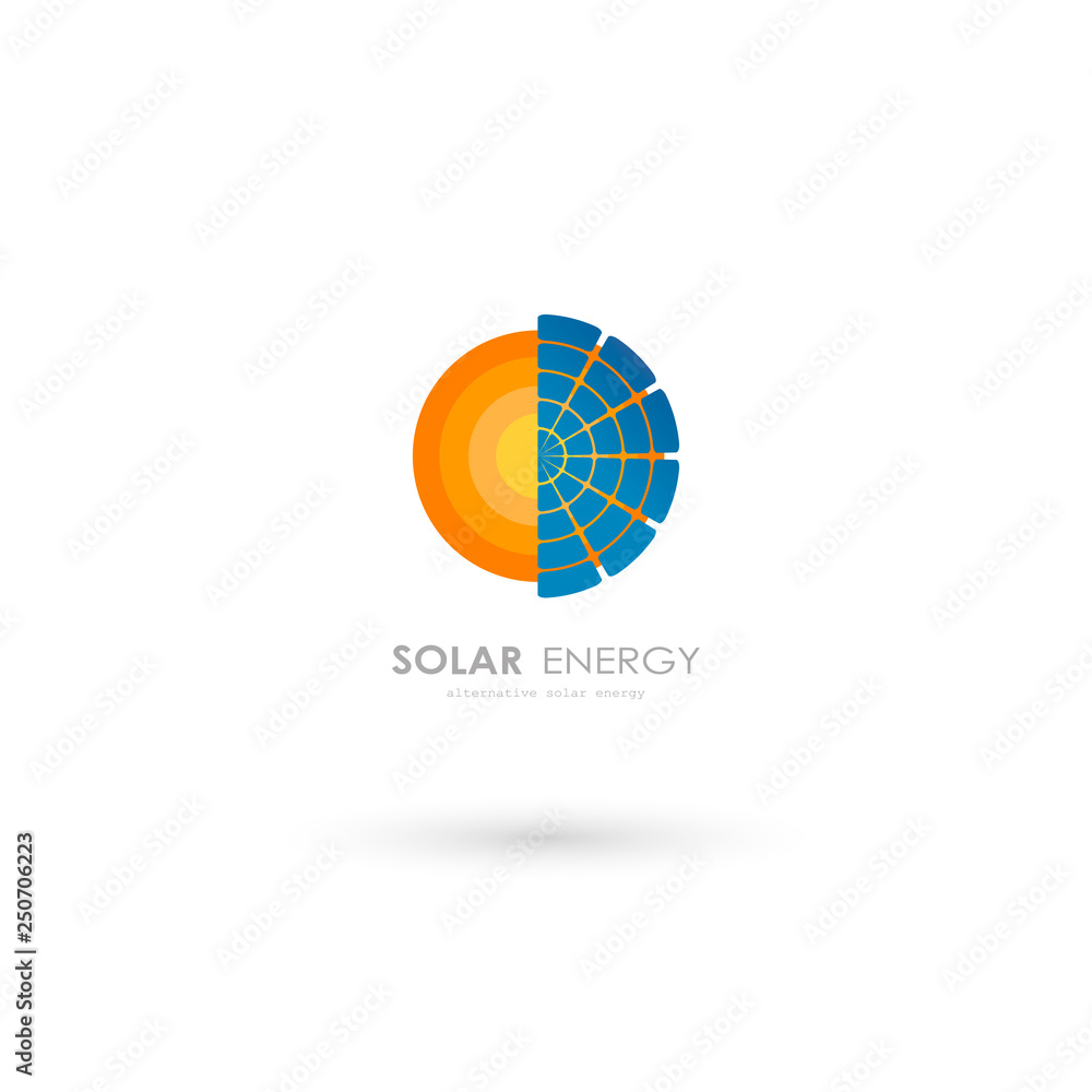 solar energy panel green house logo renewable alternative electricity source concept white background flat vector illustration solar energy panel green house logo renewable alternative electricity source concept white background flat vector illustration