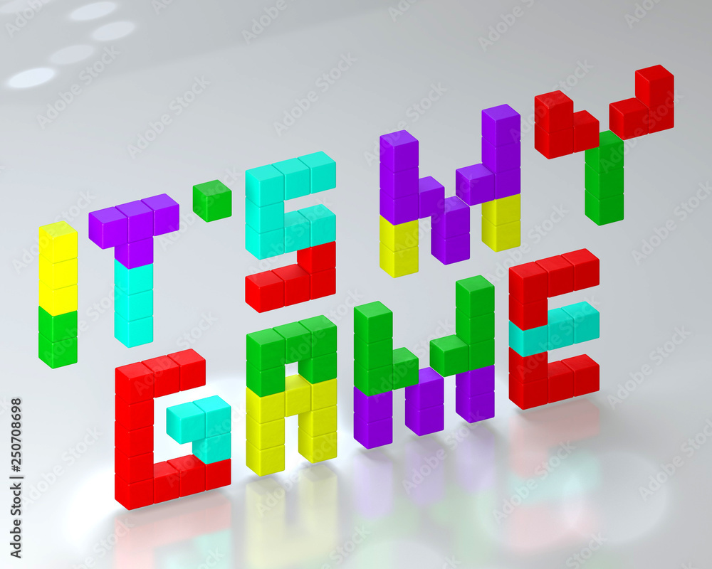 It is my game. 3d illustration. It is my game. 3d illustration.