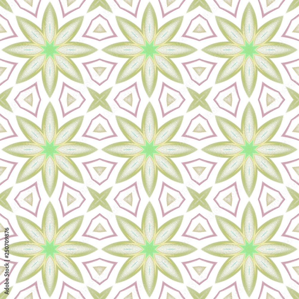 Seamless pattern background with multi-colored wavy lines.