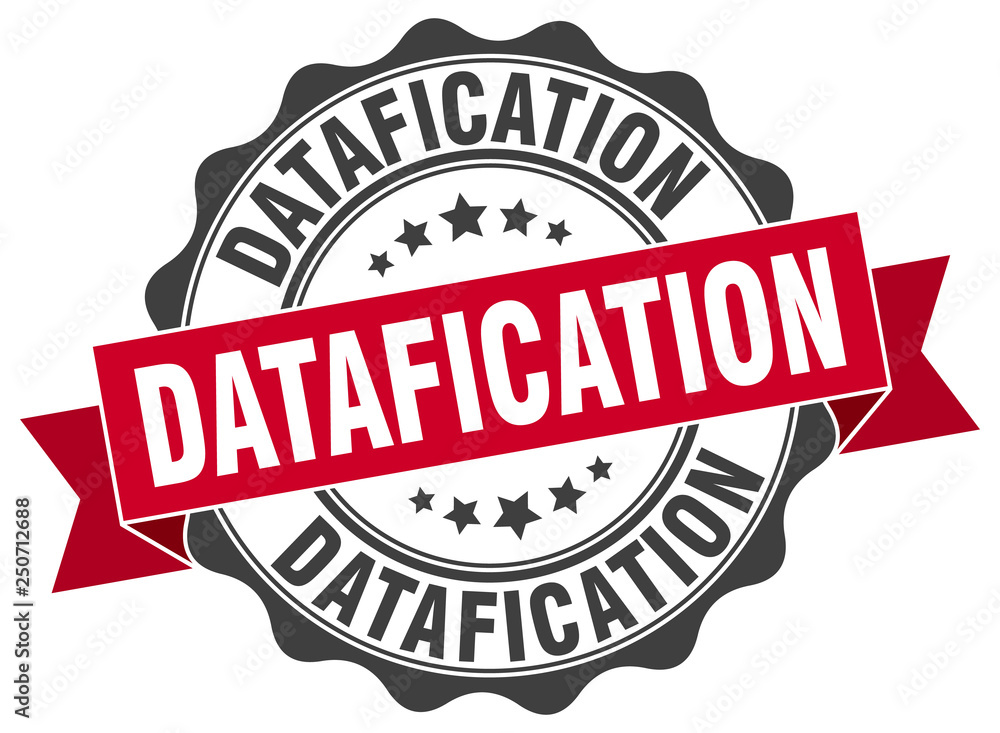 Obraz premium datafication stamp. sign. seal
