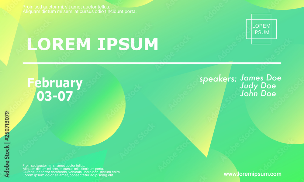 Fototapeta premium Conference invitation design template