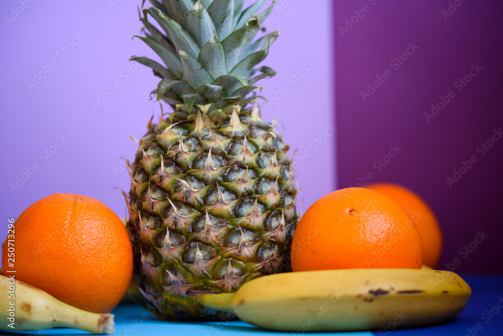 Exotic fruit on a colorful background. Fresh and fragrant fruit. Summer. Exotic fruit on a colorful background. Fresh and fragrant fruit. Summer.
