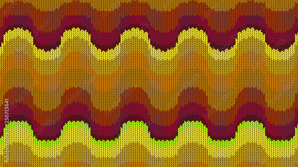 Background with a knitted texture, imitation of wool. Multicolored diverse lines. Background with a knitted texture, imitation of wool. Multicolored diverse lines.