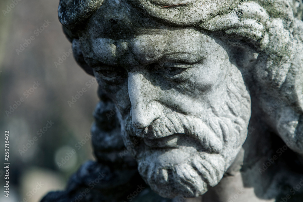 Jesus Christ antique statue as a symbol of eternal life Jesus Christ antique statue as a symbol of eternal life