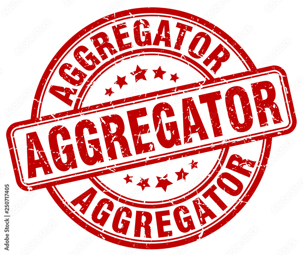aggregator red grunge stamp aggregator red grunge stamp